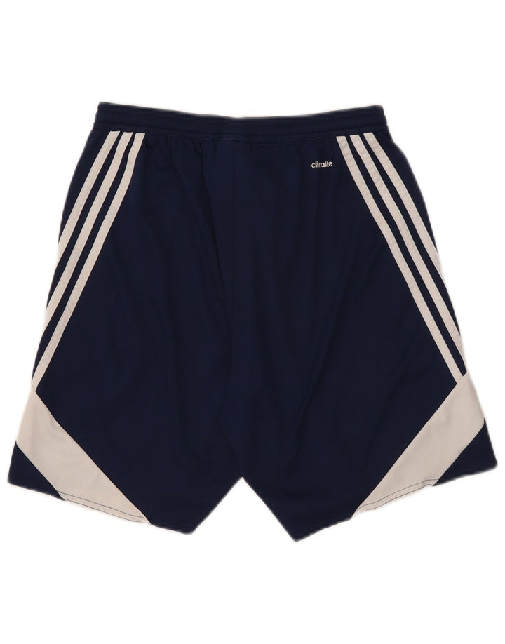 Adidas Mens Climalite Sport Shorts Small Navy Blue Colourblock Polyester