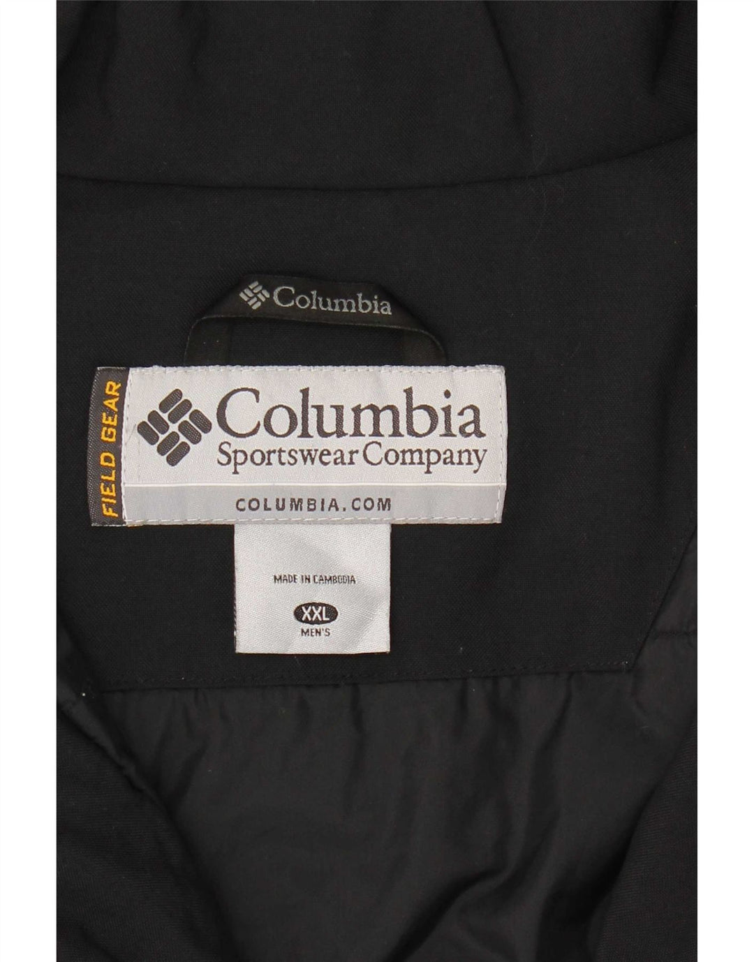 Columbia Mens Utility Jacket UK 44 2XL Black Nylon