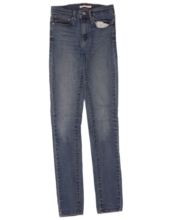 Levi's Womens Slimming Skinny Jeans W27 L34 Blue Cotton