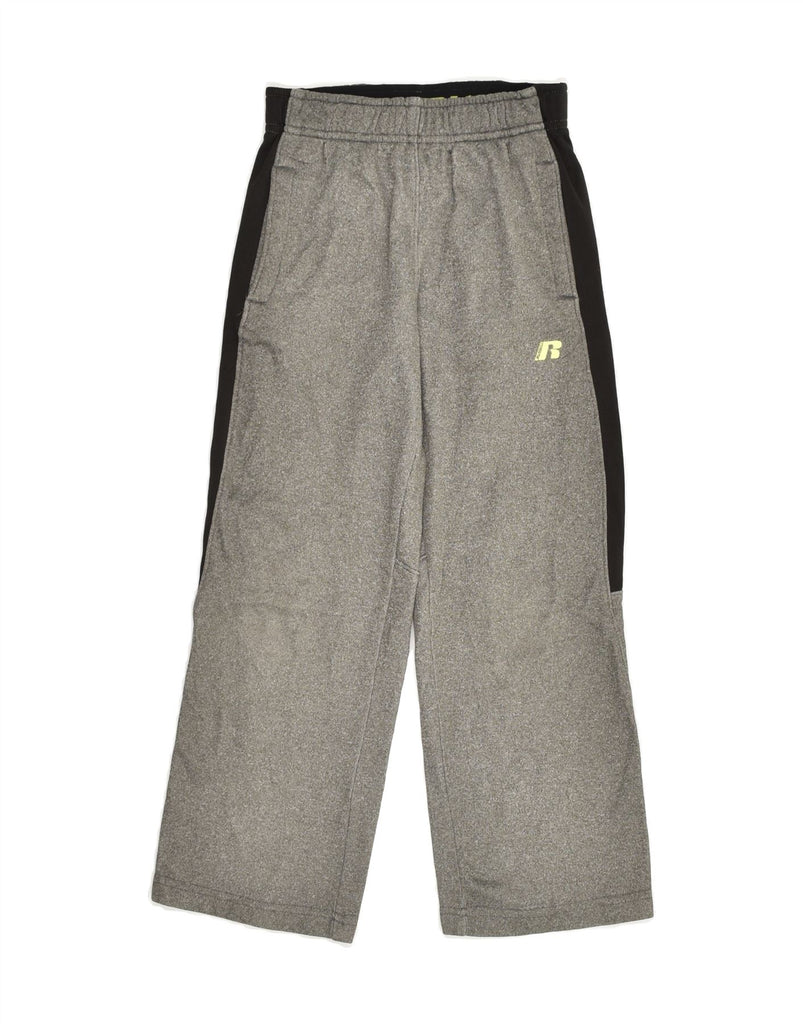 RUSSELL ATHLETIC Boys Tracksuit Trousers 7-8 Years Medium  Grey Polyester | Vintage Russell Athletic | Thrift | Second-Hand Russell Athletic | Used Clothing | Messina Hembry 