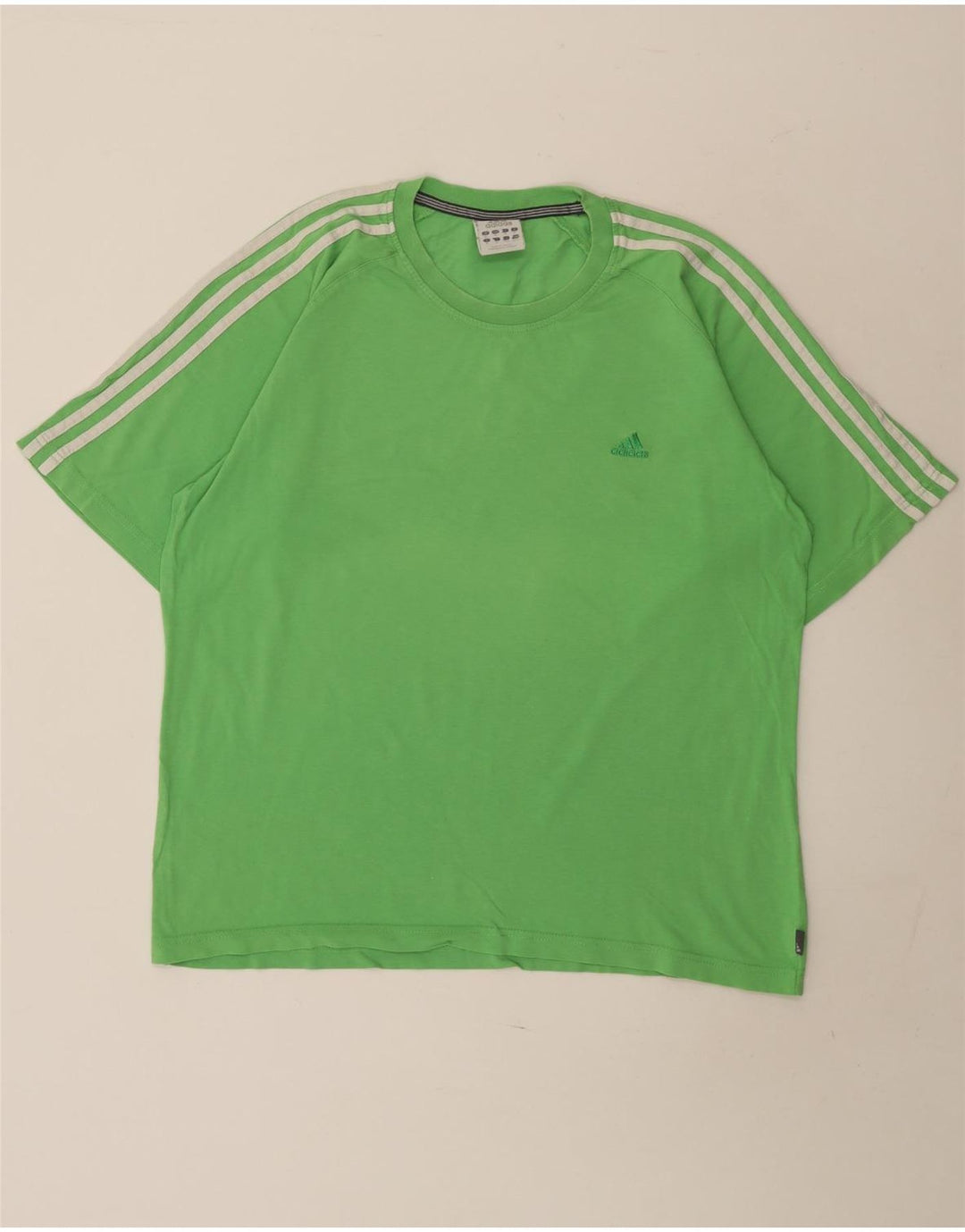Adidas Mens T-Shirt Top XL Green