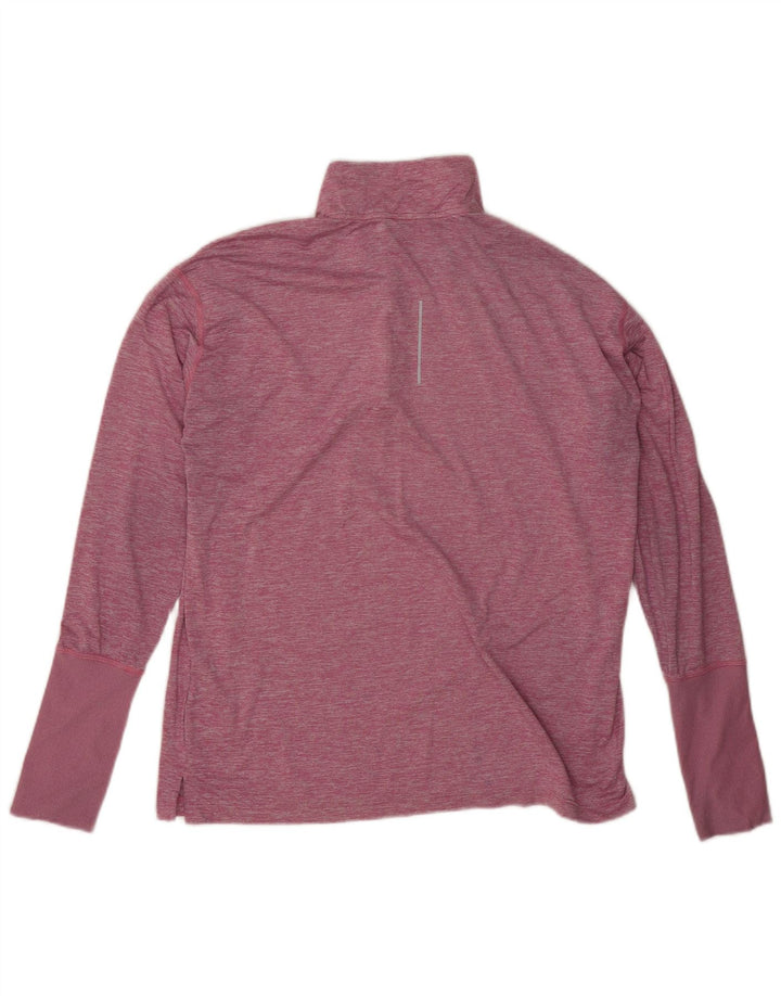 Nike Womens Dri Fit Oversized Pullover Tracksuit Top UK 16 Large Pink