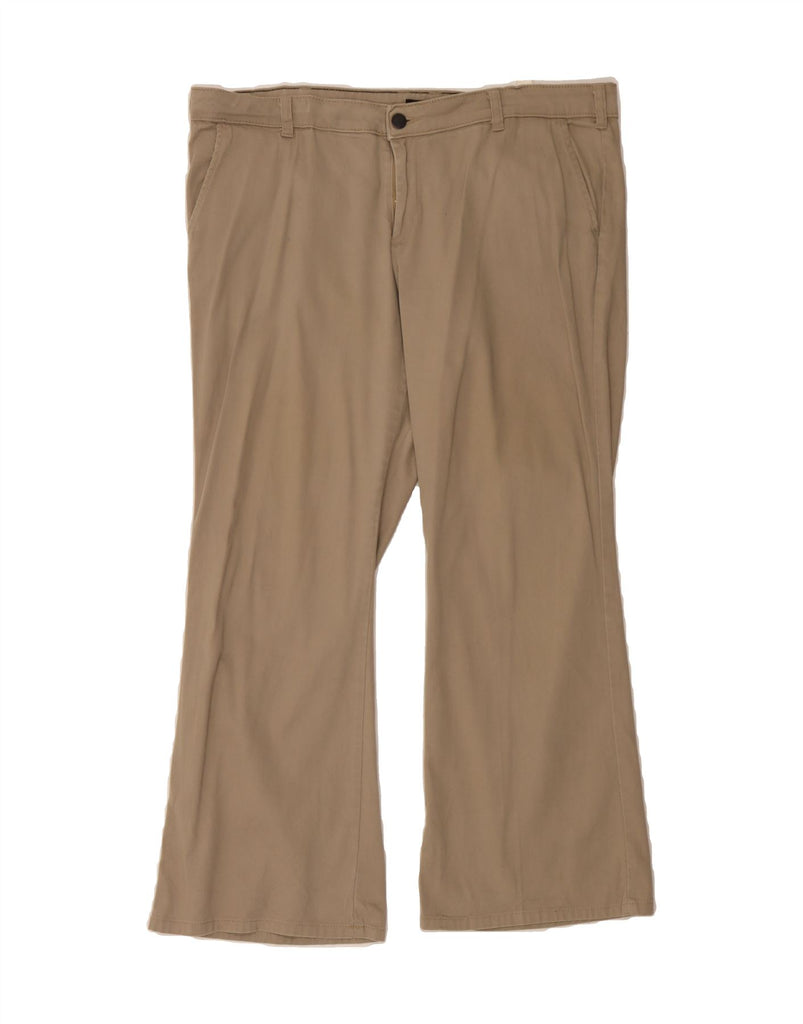 DICKIES Womens Slim Chino Trousers US 16 2XL W36 L27 Beige Cotton Vintage Dickies and Second-Hand Dickies from Messina Hembry 
