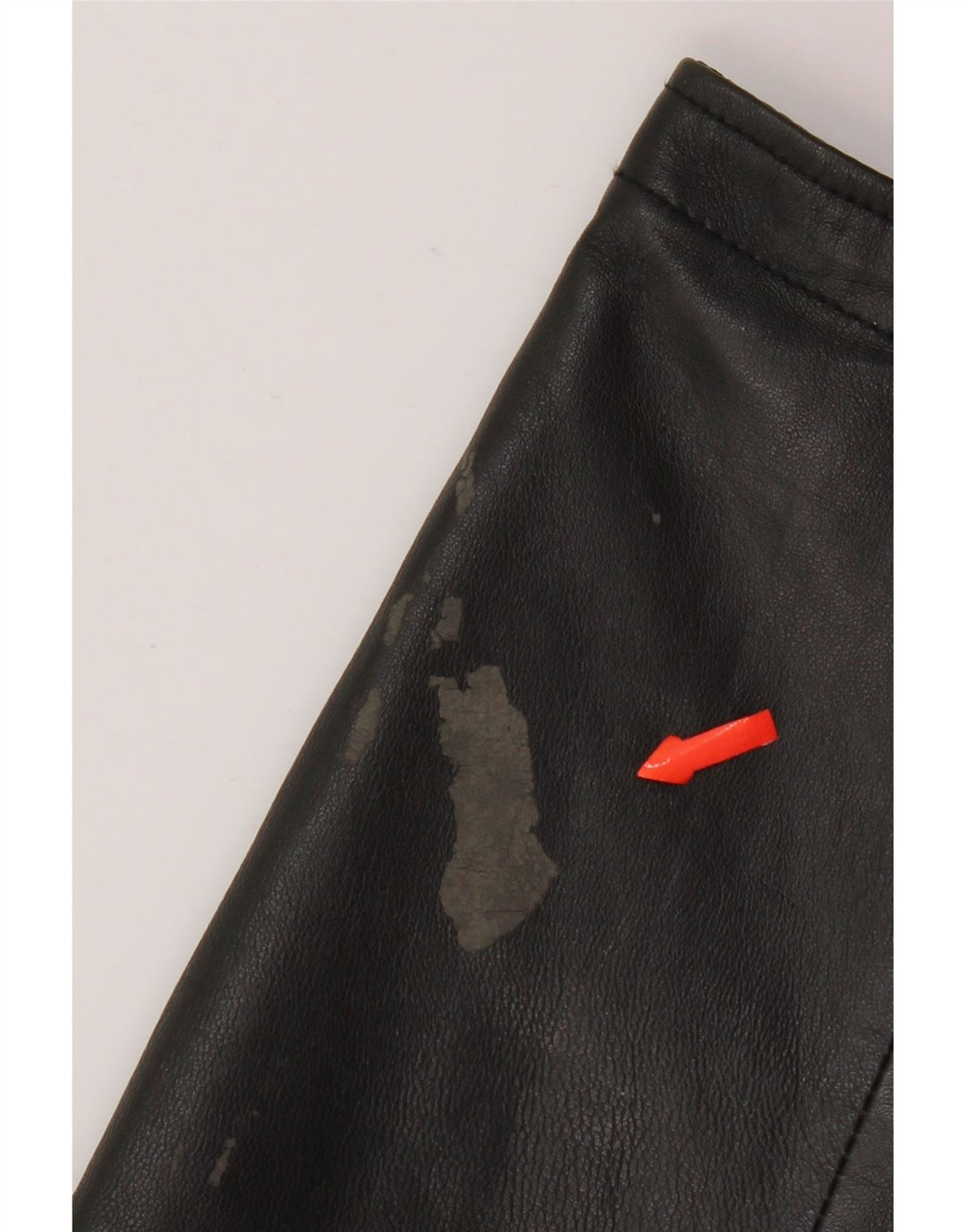 Conbipel Mens Bomber Leather Jacket IT 48 Medium Black Leather