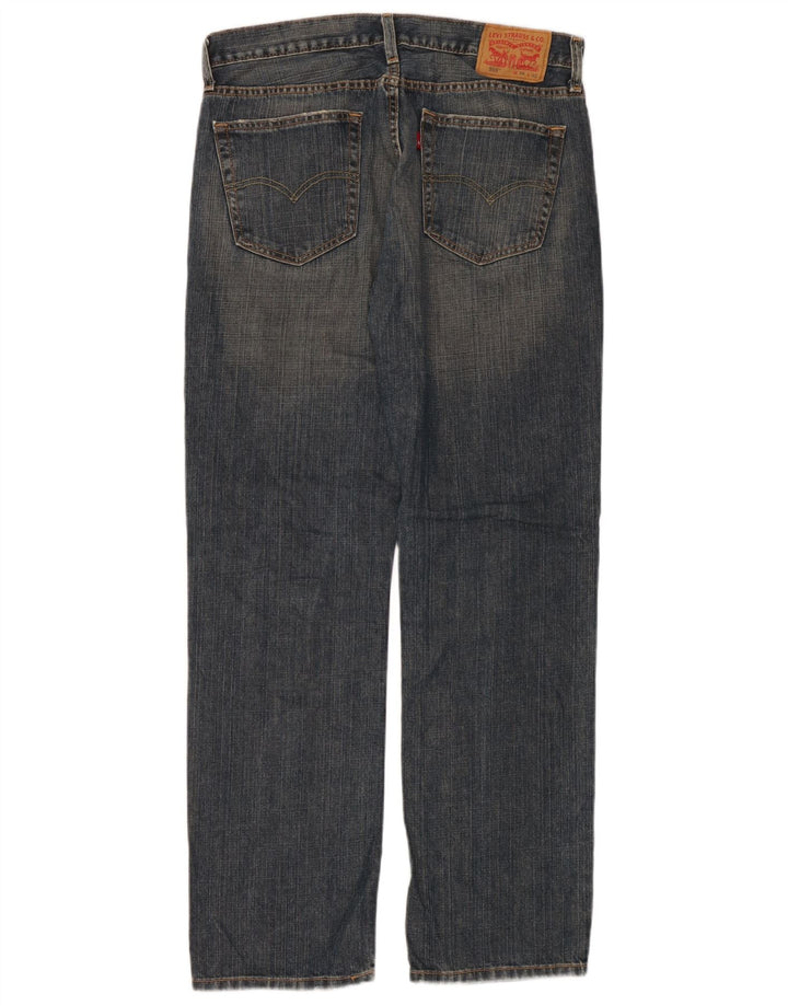 Levi's Mens 559 Straight Jeans W34 L32 Blue Cotton