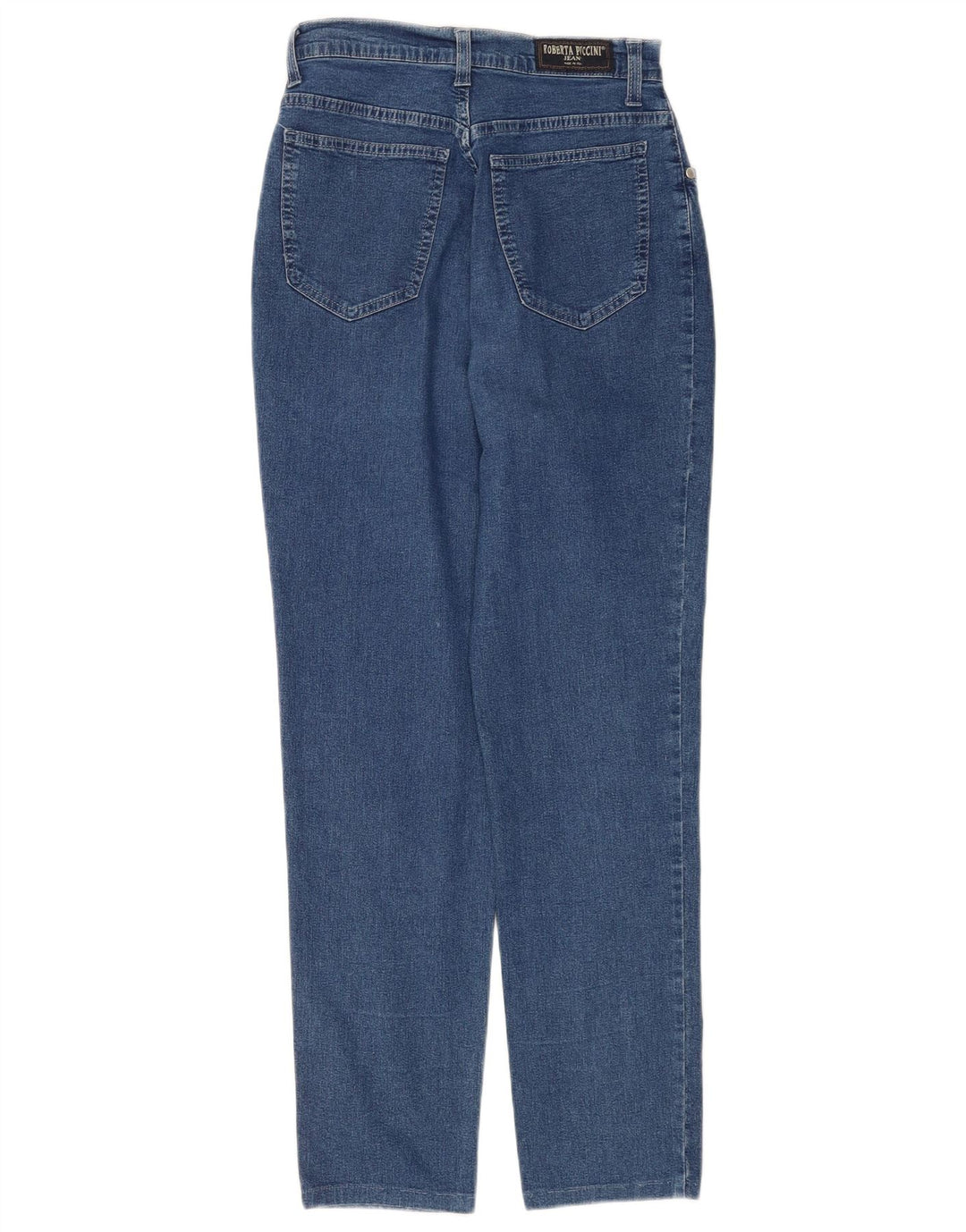 Roberta Puccini Womens High Waist Jeans IT 42 Medium W24 L28 Blue Cotton