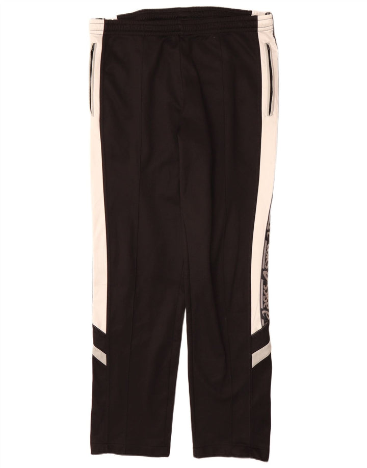 Asics Mens Graphic Tracksuit Trousers XL Black Colourblock