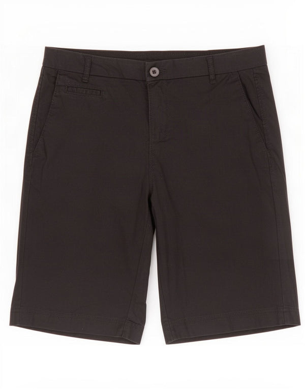 Benetton Womens Chino Shorts UK 10 Small W30 Black