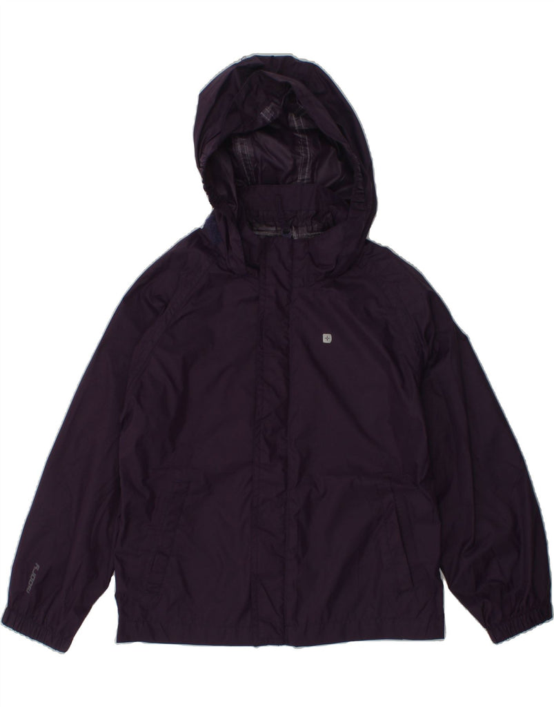 MOUNTAIN WAREHOUSE Boys Hooded Rain Jacket 5-6 Years Purple Nylon | Vintage Mountain Warehouse | Thrift | Second-Hand Mountain Warehouse | Used Clothing | Messina Hembry 