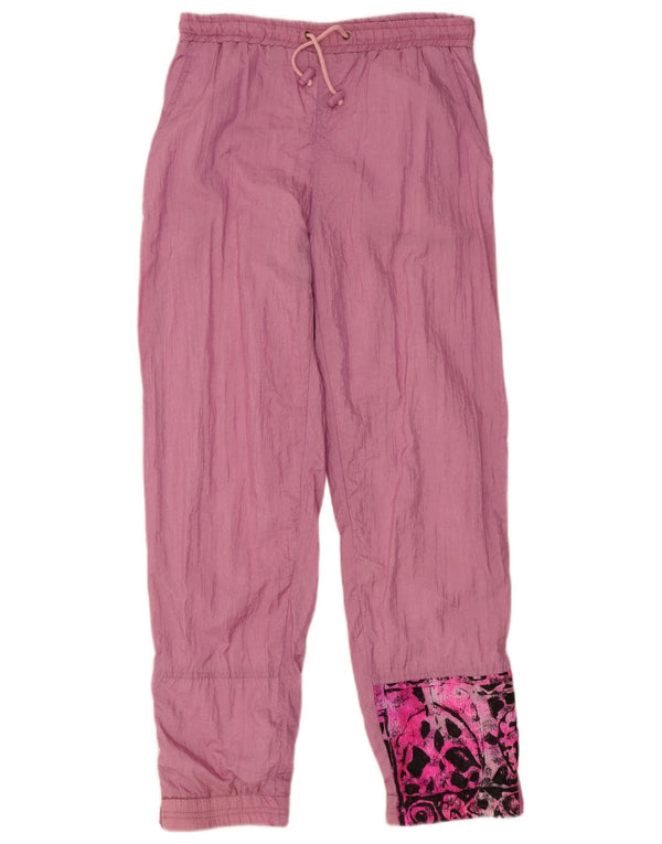 MC Kee's Womens Tracksuit Trousers Joggers UK 14 Large  Pink Floral