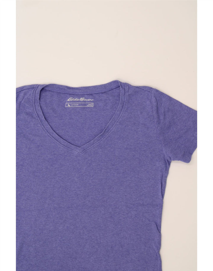 EDDIE BAUER Womens T-Shirt Top UK 10 Small Blue Cotton Vintage Eddie Bauer and Second-Hand Eddie Bauer from Messina Hembry 