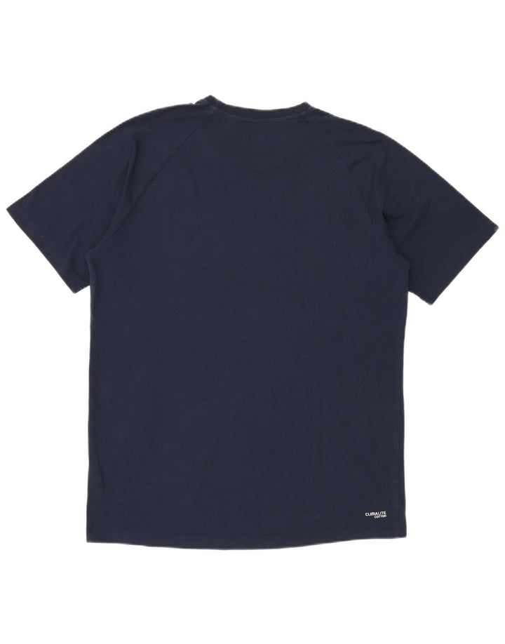 ADIDAS Mens Climalite T-Shirt Top Large Navy Blue