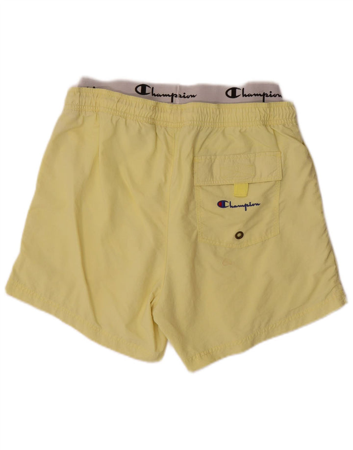 Champion Mens Graphic Swimming Shorts Large Yellow Polyamide