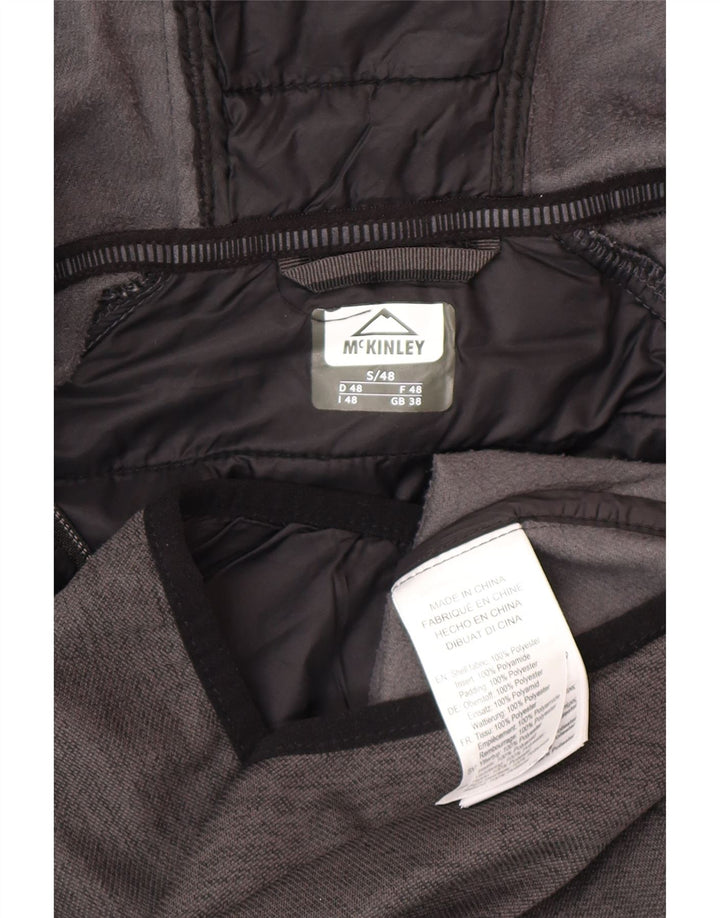 McKinley Mens Hooded Tracksuit Top Jacket UK 38 Small Grey Colourblock