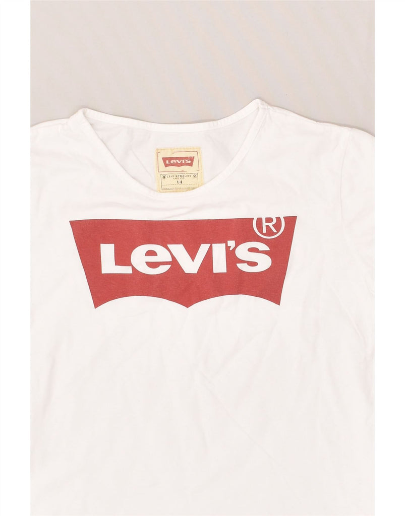 LEVI'S Boys Graphic T-Shirt Top 13-14 Years White | Vintage Levi's | Thrift | Second-Hand Levi's | Used Clothing | Messina Hembry 