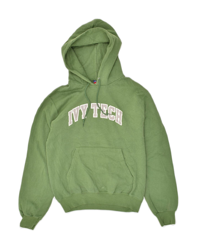 CHAMPION Mens Graphic Hoodie Jumper Small Green Cotton | Vintage Champion | Thrift | Second-Hand Champion | Used Clothing | Messina Hembry 