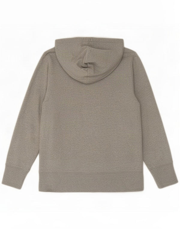 Gap Womens Graphic Zip Hoodie Sweater UK 16 Large Grey Cotton