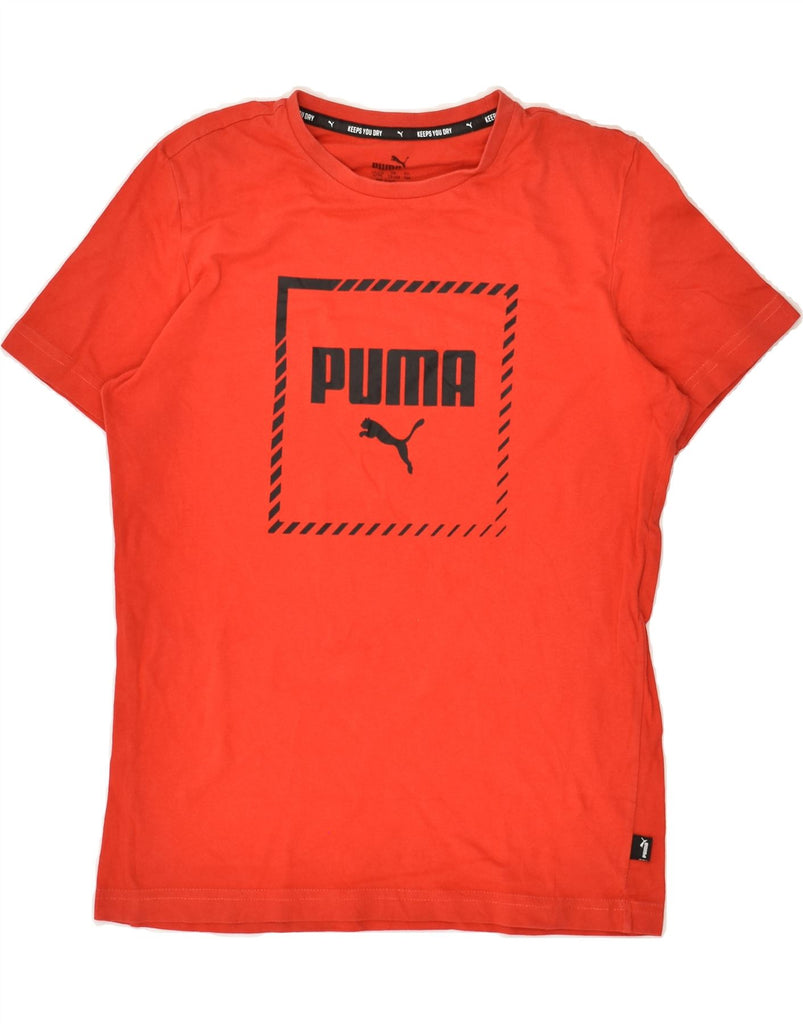 PUMA Girls Graphic T-Shirt Top 13-14 Years Red | Vintage Puma | Thrift | Second-Hand Puma | Used Clothing | Messina Hembry 