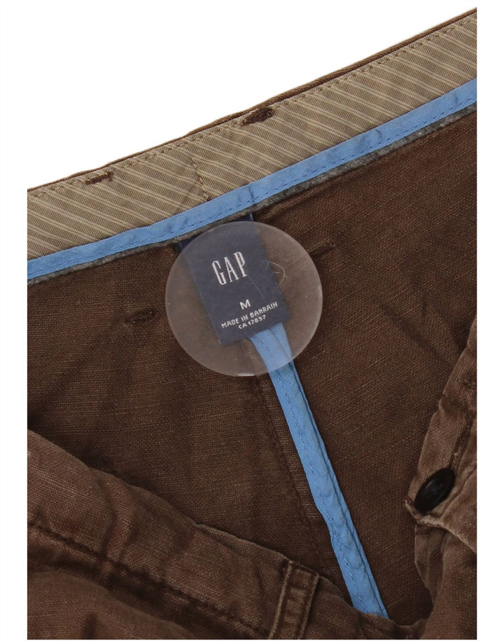 Gap Mens Regular Loose Fit Bermuda Shorts Medium W32 Brown Linen
