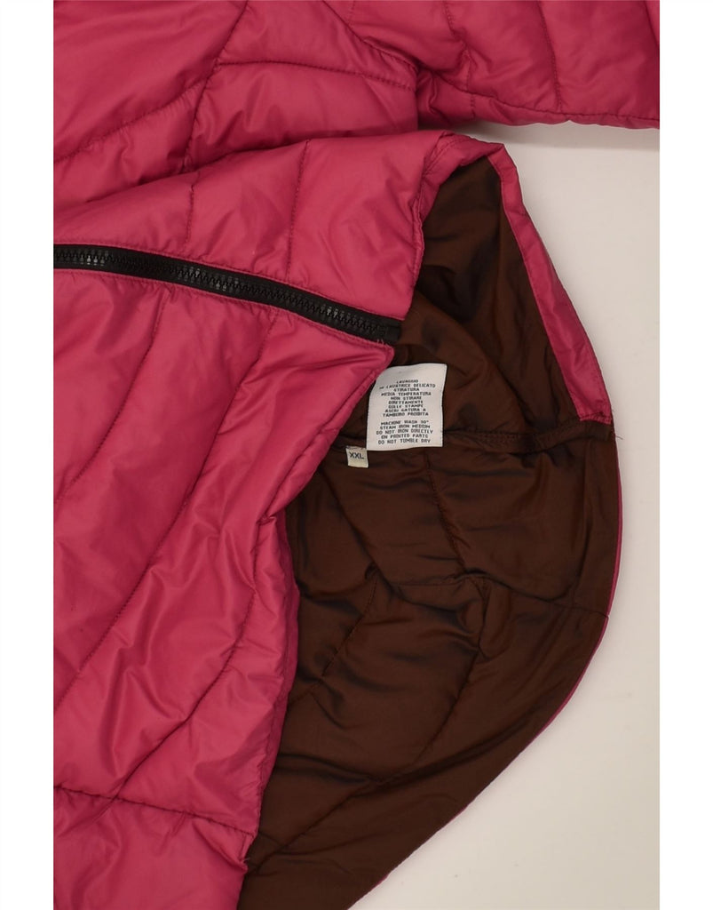 CIESSE PIUMINI Womens Hooded Padded Jacket UK 20 2XL Pink Nylon | Vintage Ciesse Piumini | Thrift | Second-Hand Ciesse Piumini | Used Clothing | Messina Hembry 