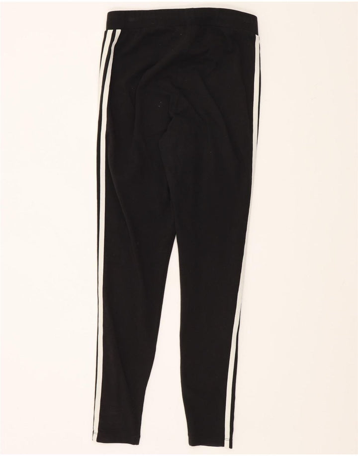 Adidas Womens Leggings UK 14 Large Black Cotton