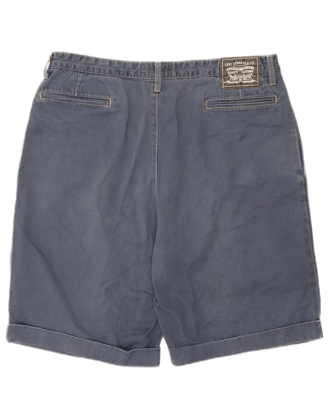 Levi's Mens Pegged Chino Shorts W40 XL Navy Blue Cotton