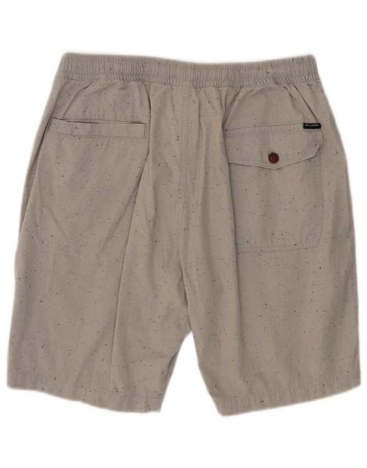 Billabong Mens Chino Shorts Medium W30  Grey Spotted Cotton