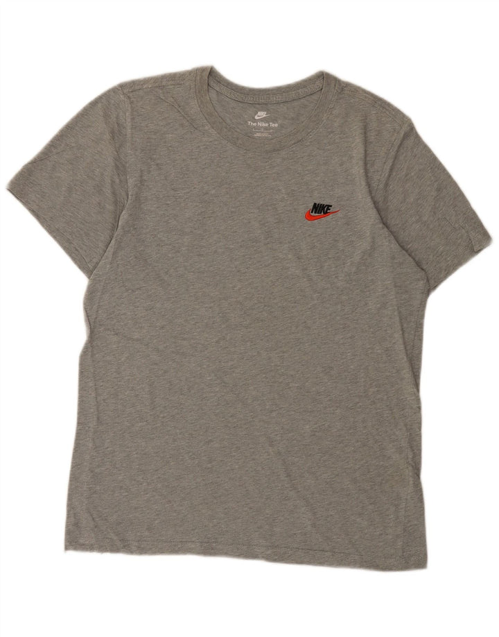 Nike Mens T-Shirt Top Small Grey Cotton