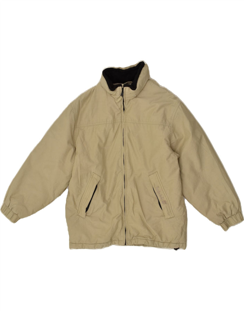 TIMBERLAND Boys Hooded Rain Jacket 9-10 Years Beige Cotton | Vintage Timberland | Thrift | Second-Hand Timberland | Used Clothing | Messina Hembry 