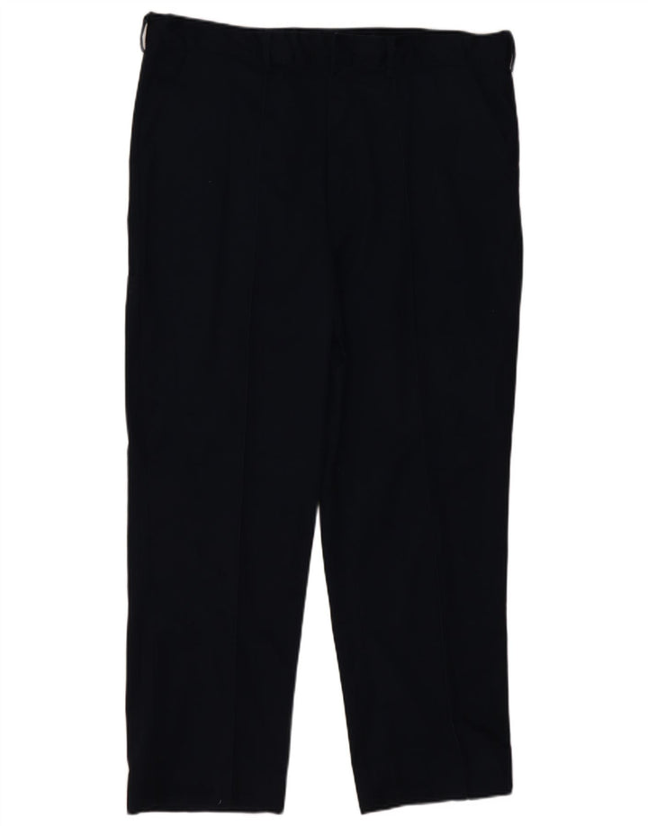 Dickies Mens Straight Suit Trousers W40 L28 Navy Blue Polyester Classic