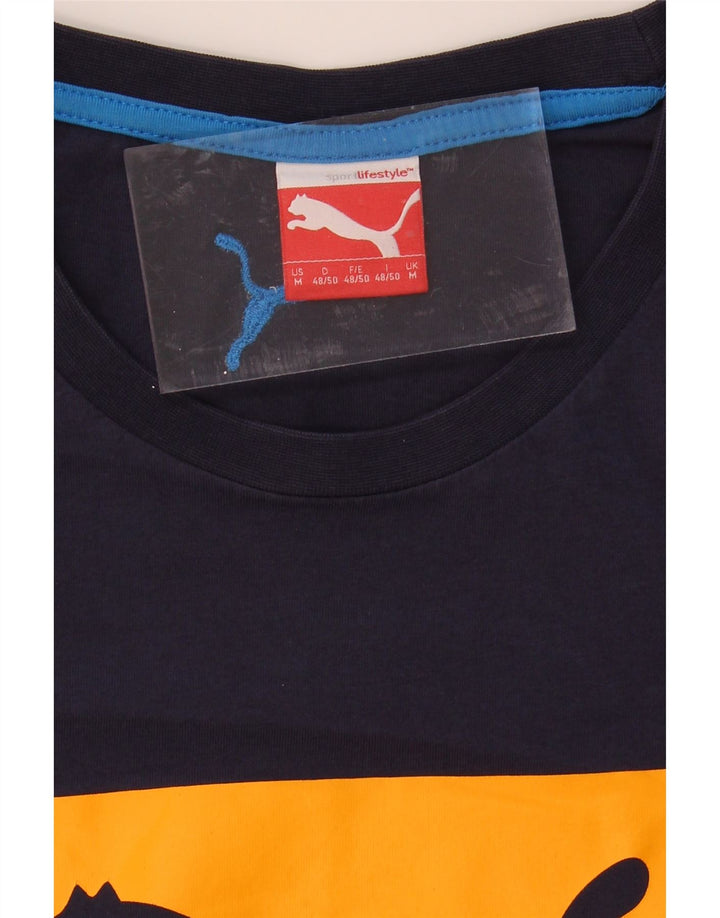 NIKE Mens Graphic T-Shirt Top Medium Navy Blue Vintage Nike and Second-Hand Nike from Messina Hembry 