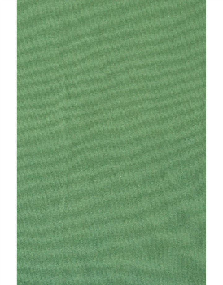 ADIDAS Mens T-Shirt Top Medium Green Cotton