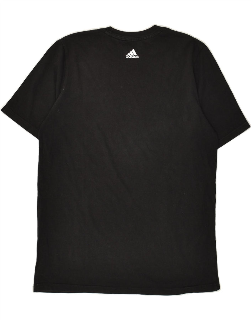 ADIDAS Boys Graphic T-Shirt Top 15-16 Years Black | Vintage Adidas | Thrift | Second-Hand Adidas | Used Clothing | Messina Hembry 