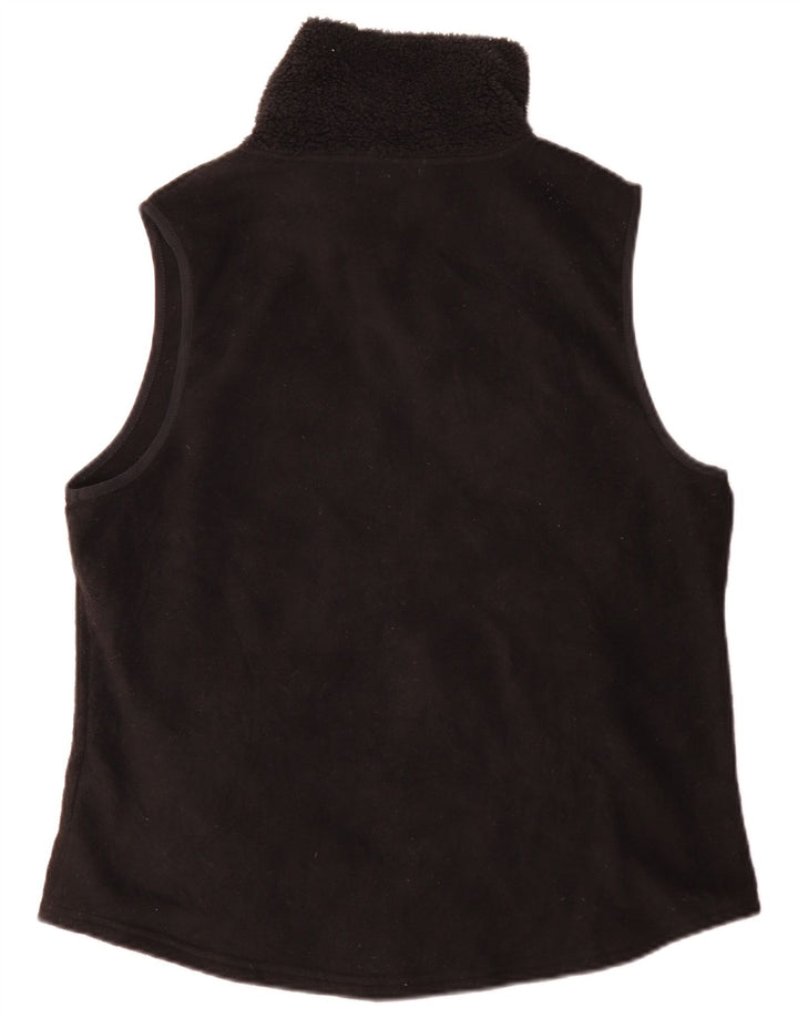 Chaps Womens Fleece Gilet UK 18 XL Black Polyester