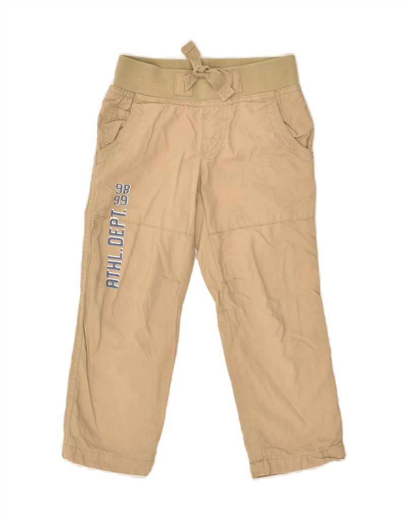 BENETTON Boys Graphic Casual Trousers 2-3 Years W20 L16 Beige | Vintage Benetton | Thrift | Second-Hand Benetton | Used Clothing | Messina Hembry 