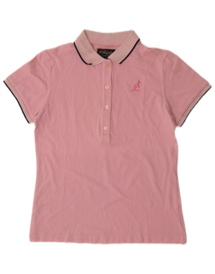 AUSTRALIAN L'ALPINA Womens Polo Shirt IT 42 Medium Pink