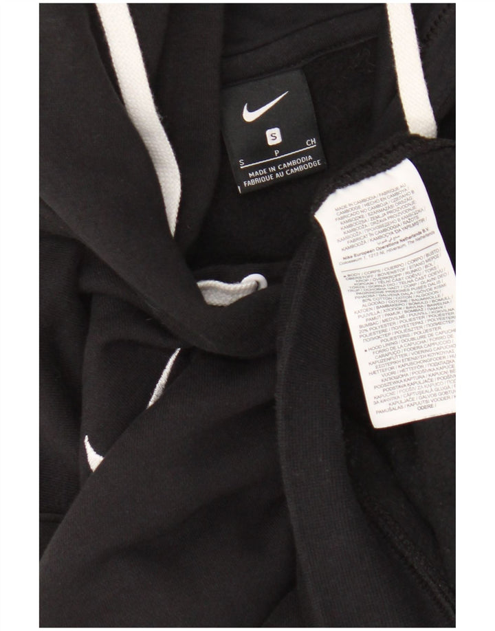 Nike Mens Graphic Hoodie Jumper Small Black Cotton