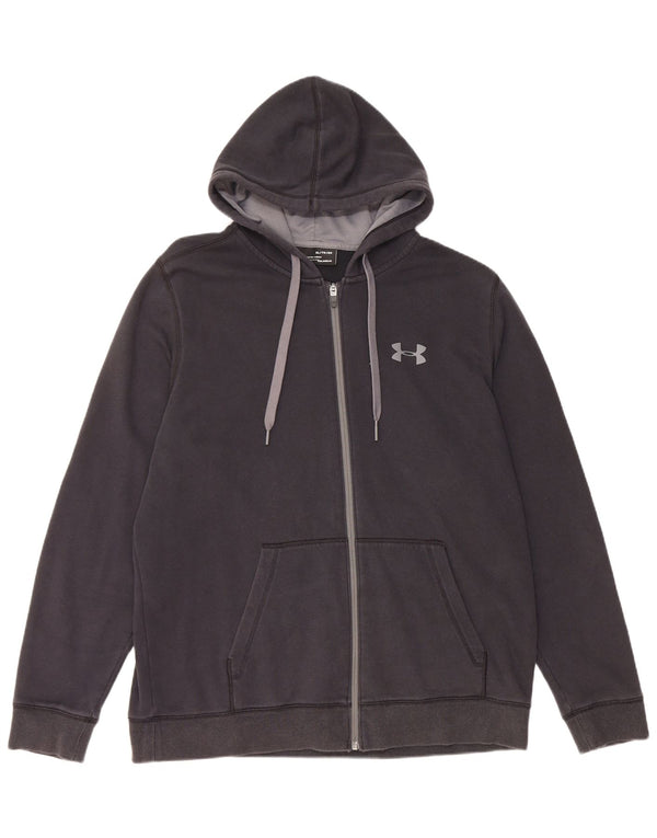 Under Armour Mens Cold Gear Zip Hoodie Sweater XL Black Cotton