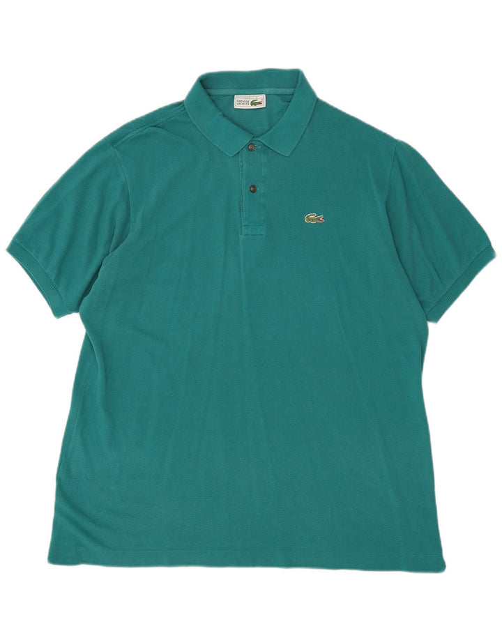 Lacoste Mens Polo Shirt Size 6 XL Green Cotton