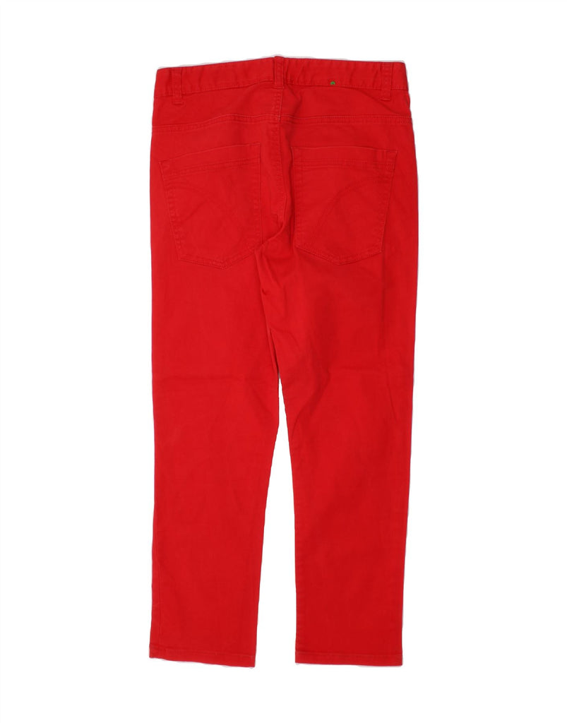 BENETTON Girls Stretch Skinny Jeans 11-12 Years W28 L24 Red Vintage Benetton and Second-Hand Benetton from Messina Hembry 