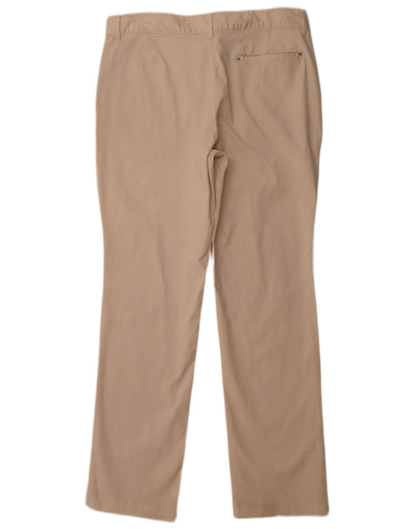 ADIDAS Womens Straight Chino Trousers XL W36 L31 Beige Cotton