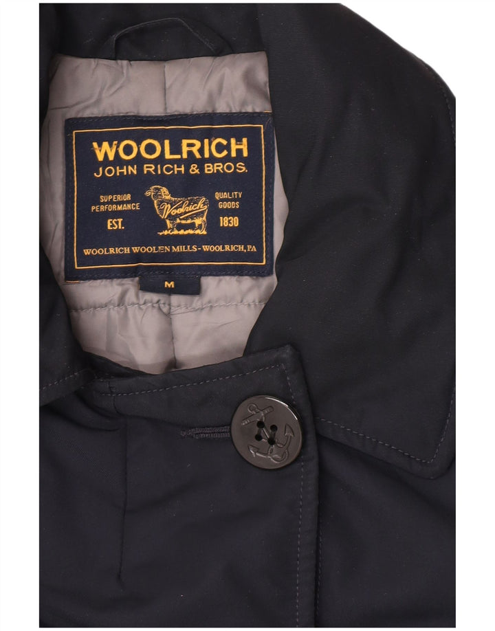 Woolrich Womens Pea Coat UK 14 Medium Navy Blue
