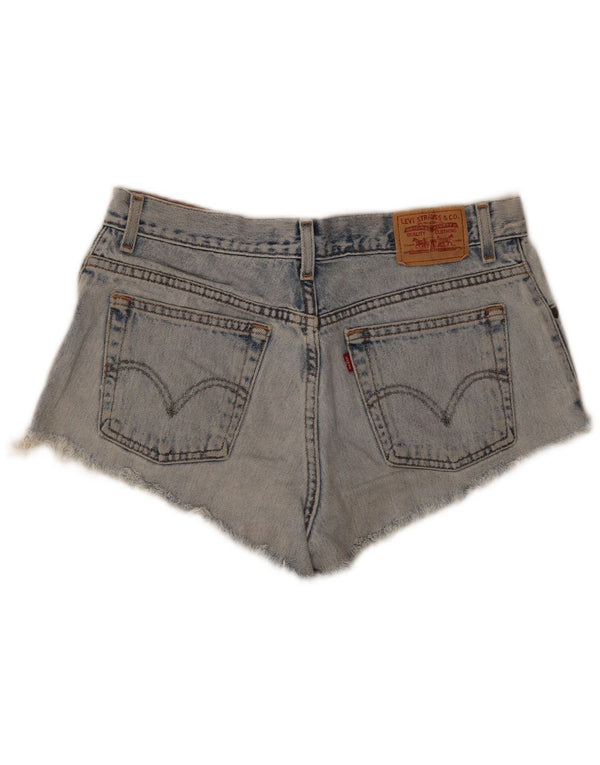 Levi's Womens 550 Denim Relaxed Fit Hot Pants US 12 Large  Blue Cotton