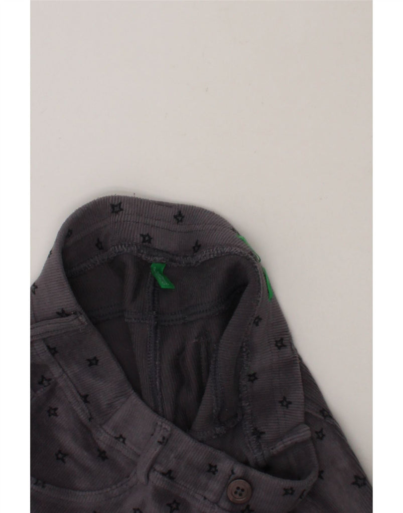BENETTON Girls Jeggins Corduroy Trousers 11-12 Years W28 L27 Grey Cotton Vintage Benetton and Second-Hand Benetton from Messina Hembry 