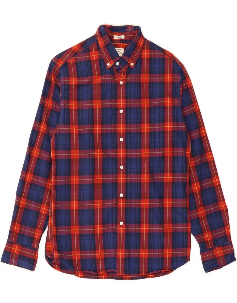 J. CREW Mens Classic Classic Fit Shirt Small Red Check Cotton Vintage J. Crew and Second-Hand J. Crew from Messina Hembry 