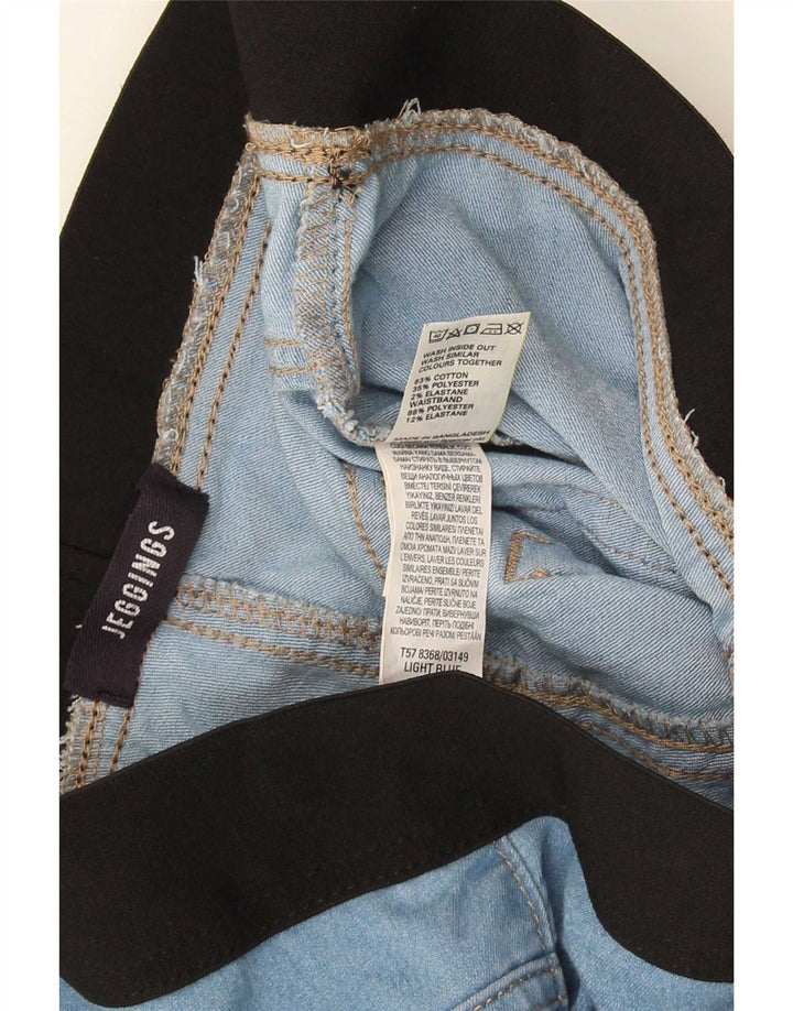 Marks & Spencer Womens Jegging Jeans UK 12 Medium W30 L26 Blue Colourblock