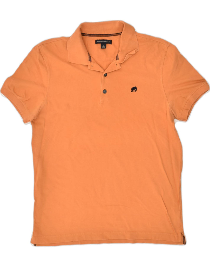 BANANA REPUBLIC Mens Polo Shirt Medium Orange Cotton | Vintage Banana Republic | Thrift | Second-Hand Banana Republic | Used Clothing | Messina Hembry 