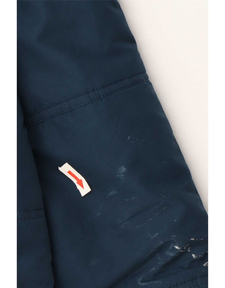 Adidas Mens Padded Jacket UK 38 Medium Navy Blue Polyester