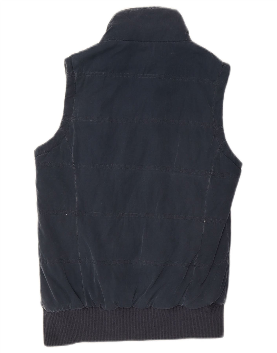Fat Face Womens Padded Gilet UK 8 Small  Navy Blue Polyester