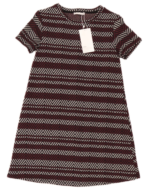 Zara Womens Trafaluc A-Line Dress UK 8 Small Multicoloured Chevron